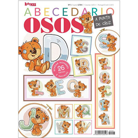 Revista punto de cruz Abecedario Osos Nakış Elişi Hobi Dergisi No 1