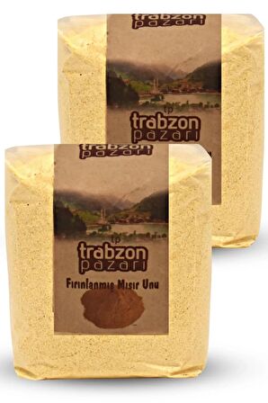 Trabzon Yöresel Ata Tohum Glutensiz Kavrulmuş Mısır Unu 2x900 gr