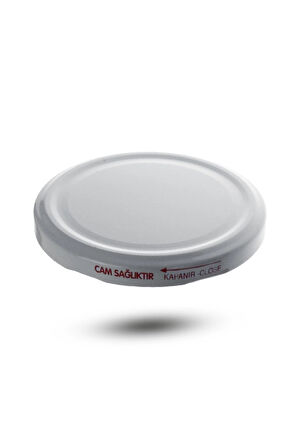Kavanoz Kapağı 82mm 10'lu Paket Beyaz Renk Vakumlu Konserve Kapağı