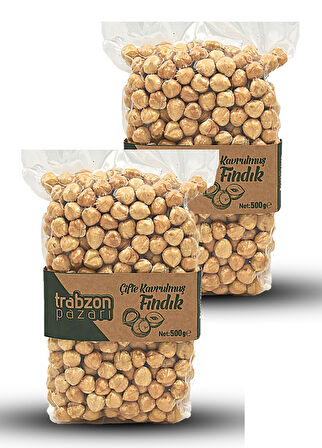 Trabzon Yöresel Çifte Kavrulmuş Fındık İçi 2x500 gr