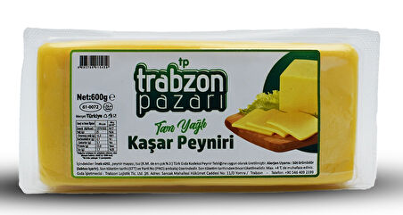 Trabzon Yöresel Taze Kaşar Peynir 3x600 Gr