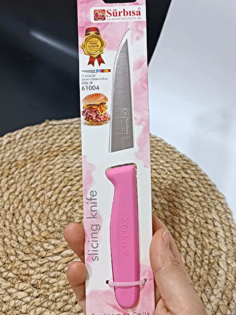 Sürbisa 61004 Sebze Bıçağı Pembe 1 Koli (12 adet)