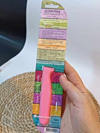 Sürbisa 61004 Sebze Bıçağı Pembe Lz1 Koli (12 adet Tırtıklı )