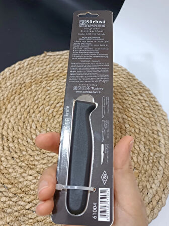 Sürbisa 61004 Sebze Bıçağı Siyah 1 Koli (12 adet)