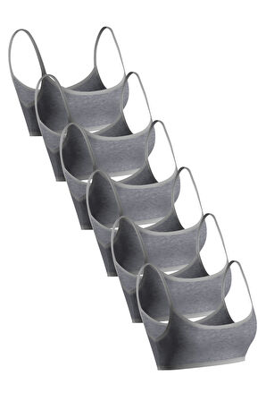 Öts Premium 6’lı Kız Çocuk Alıştırma Sütyen - Hediye Kutulu, Pamuklu Kumaş, Ultra Yumuşak, Esnek ve 