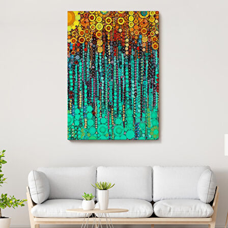 Renkli Sarmaşık Duvar Tablosu-6101