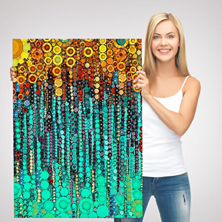 Renkli Sarmaşık Duvar Tablosu-6101