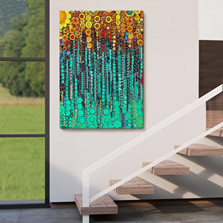 Renkli Sarmaşık Duvar Tablosu-6101