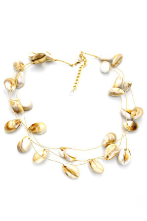 Deniz Kabuğu Kolye - Kahverengi