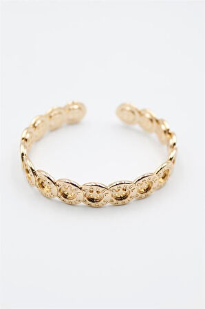 Düğme Bilezik - Altın