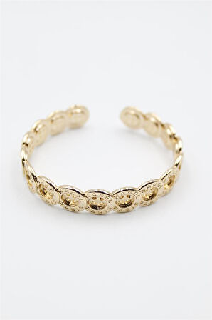 Düğme Bilezik - Altın