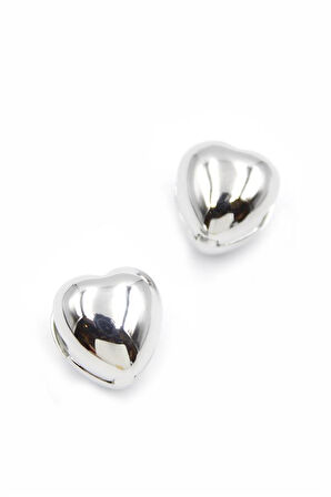 Kalp Küpe - Gümüş