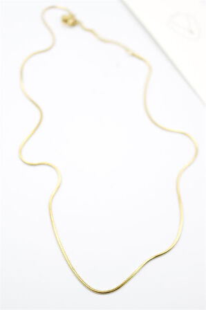 Yılan Zincir Kolye - 46cm - Altın