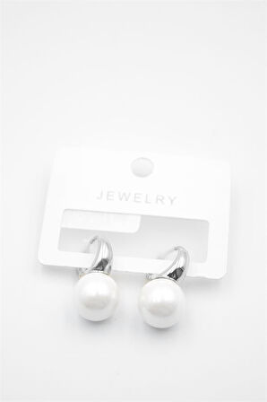 İncili Küpe - Gümüş