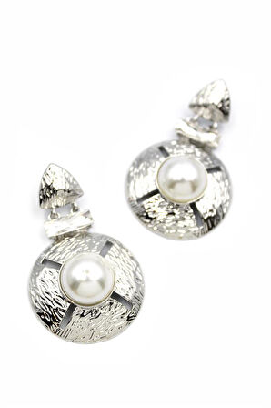 Metal Küpe - Gümüş