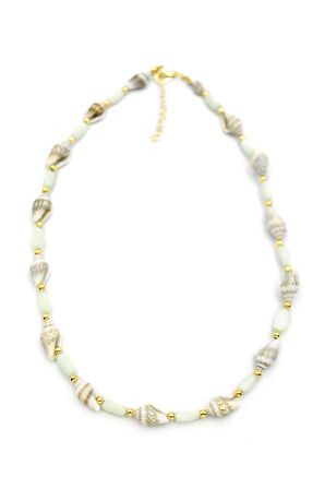 Deniz Kabuğu Kolye - Açık Yeşil