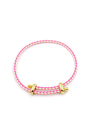 İp Bileklik - Fuşya