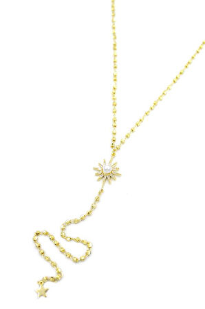 Kuzey Yıldız Y Kolye - Altın