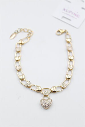 Taşlı Vip Bileklik - Rose