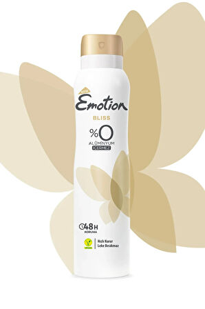 Emotion Bliss Kadın Vegan Deodorant 150 Ml Hızlı Kurur , Leke Bırakmaz