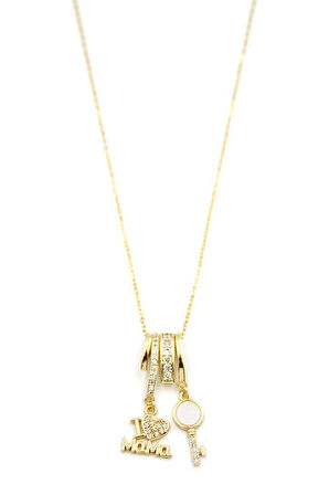 I Love Mama Kolye - Altın