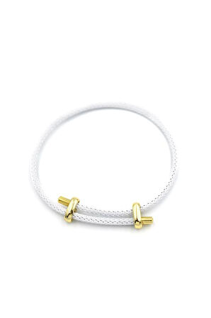 İp Bileklik - Beyaz