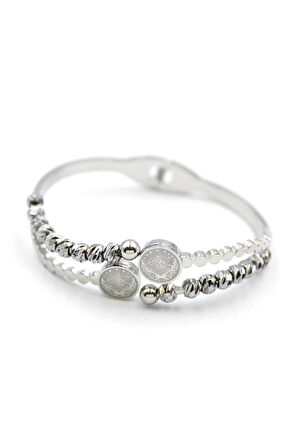 Tuğra Dorika Bilezik - Gümüş