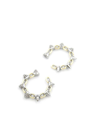 2'li Kıkırdak Küpe - Altın