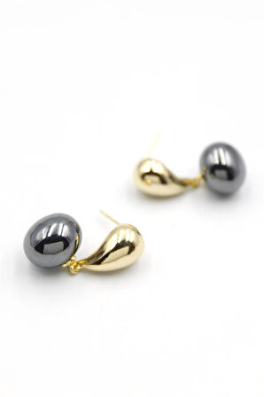 İncili Küpe - Altın