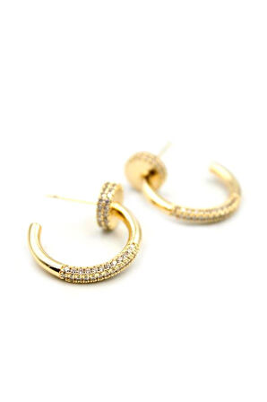 Çivi Küpe - Altın