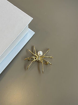 Örümcek Broş - Altın