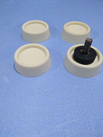MAKİNE TİTREŞİM ÖNLEYİCİ LASTİK TAKOZ , ÇAMAŞIR MAKİNESİ SARSINTI KESİCİ PLASTİK AYAK TAKOZ 4 ADET