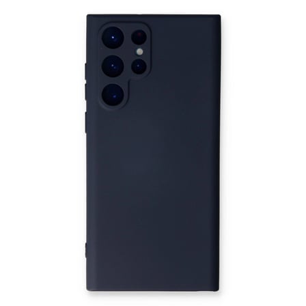 Samsung Galaxy S23 Ultra Kılıf Nano İçi Kadife Silikon - Lacivert