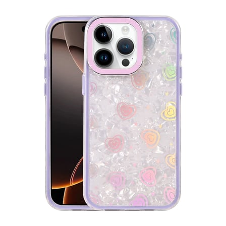 Apple İphone 16 Pro Lumi Desenli Kapak - Mor
