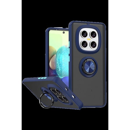 Xiaomi Redmi Note 15 Pro 5g Montreal Yüzüklü Silikon Kapak - Lacivert
