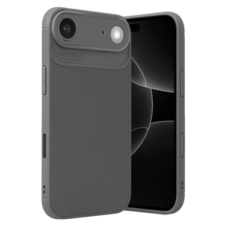 Apple İphone 17 Air Auto Focus Karbon Kapak - Gri