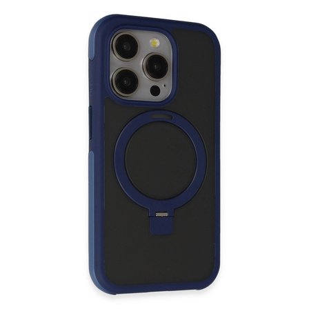 Joko Apple İphone 15 Pro Max Zorda Airbag Magsafe Standlı Kapak - Lacivert