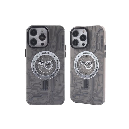 Apple İphone 14 Pro Max Kılıf Apollo Magneticsafe Desenli Kapak - Apollo Siyah - 1