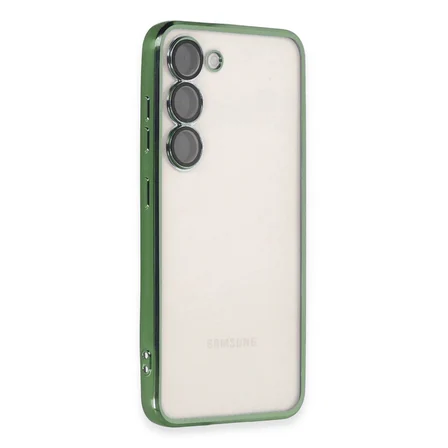 Samsung Galaxy S23 Kılıf Razer Lensli Silikon - Yeşil