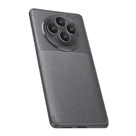 Oppo Reno 11 Fs Kılıf Auto Focus Karbon Kapak - Gri
