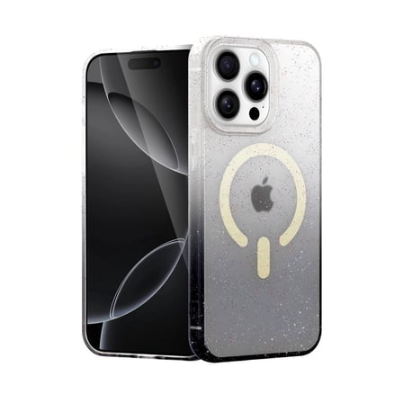 Apple İphone 15 Pro Pummel Shiny Magsafe Kapak - Siyah