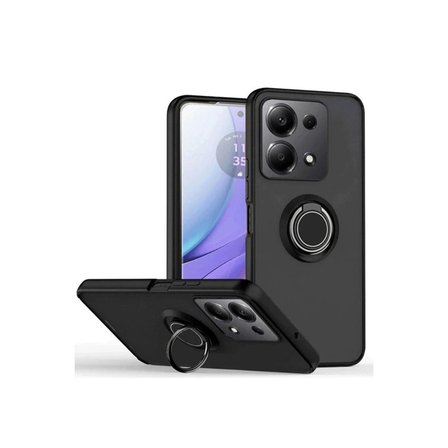 Xiaomi Redmi Note 13 Pro 5g Kılıf Montreal Yüzüklü Silikon Kapak - Siyah