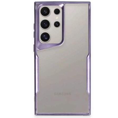 Samsung Galaxy S23 Ultra Kılıf Boyi Silikon Kapak - Derin Mor