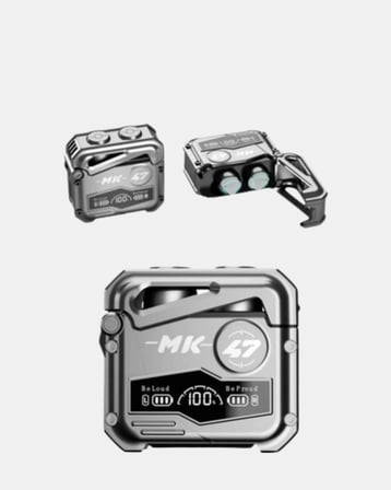 Kablosuz Spor Kulaklık – Düşük Gecikmeli Oyun Modu, Powerbank Şarj Kutusu