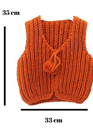 Selanik Model El Örgüsü Bebek Yeleği