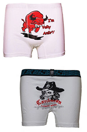 Erkek Dijital Baskılı Boxer 2'li Set