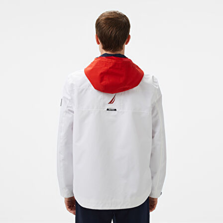 Nautica Erkek Beyaz Regular Fit Dik Yaka Mont
