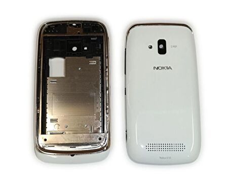 Nokia 610 Kasa Kapak N610 Beyaz Orta Kasa Ön Kapak Arka Kapak Tuş Takımı
