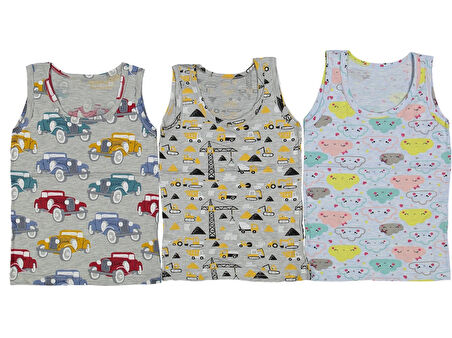 DESENLİ ASKILI ERKEK ATLET (3 ADET)