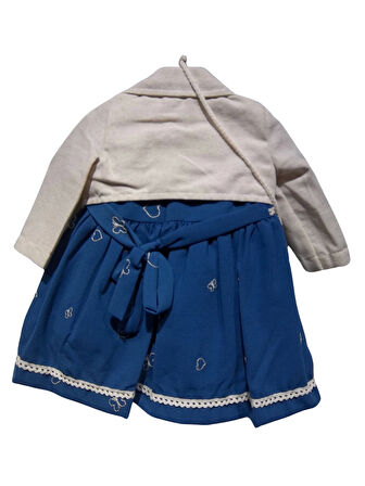 BOLEROLU ÇANTALI KIZ ELBİSE